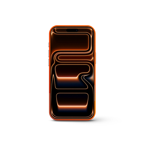 iPhone Case 17 & 18 - Vegan Leather - Orange