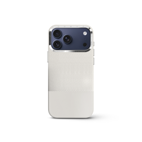 iPhone Case 17 & 18 - Vegan Leather - White