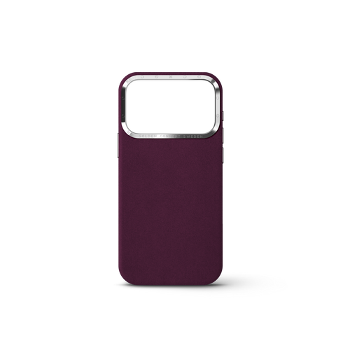 iPhone Case 17 & 18 - Alcantara - Burgundy