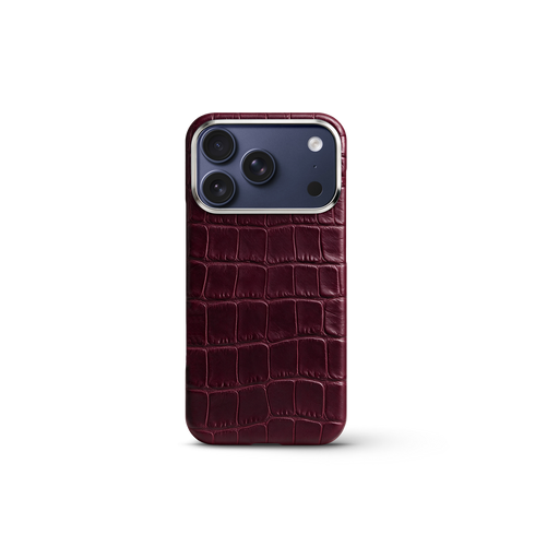 iPhone Case 17 & 18 - Alligator - Burgundy