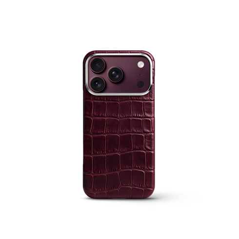 iPhone Case 17 & 18 - Alligator - Burgundy