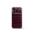 iPhone Case 17 & 18 - Alligator - Burgundy