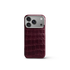 iPhone Case 17 & 18 - Alligator - Burgundy