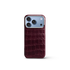 iPhone Case 17 & 18 - Alligator - Burgundy