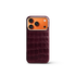 iPhone Case 17 & 18 - Alligator - Burgundy