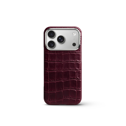 iPhone Case 17 & 18 - Alligator - Burgundy