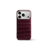 iPhone Case 17 & 18 - Alligator - Burgundy