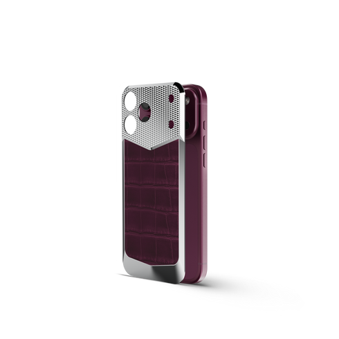 iPhone Case / EV18 - Magnetic Shield Alligator Edition - Burgundy