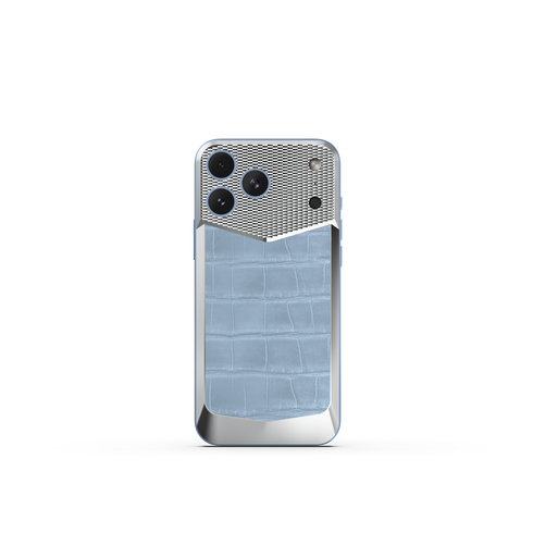 iPhone Case / EV18 - Magnetic Shield Alligator Edition - Light Blue