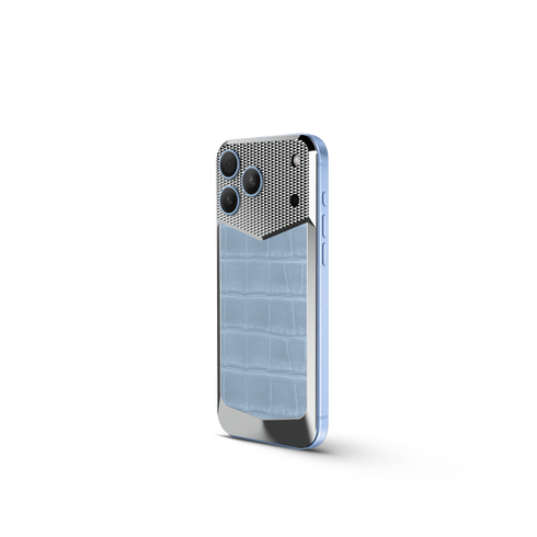 iPhone Case / EV18 - Magnetic Shield Alligator Edition - Light Blue