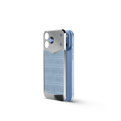 iPhone Case / EV18 - Magnetic Shield Alligator Edition - Light Blue