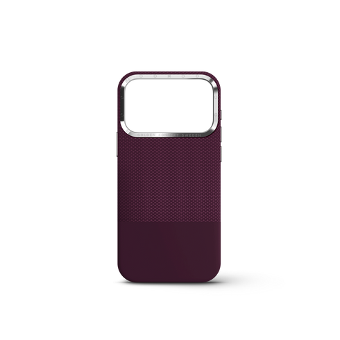 iPhone Case 17 & 18 - Vegan Leather - Burgundy