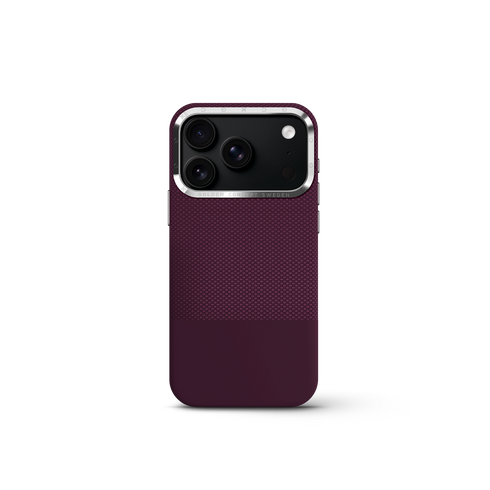 iPhone Case 17 & 18 - Vegan Leather - Burgundy