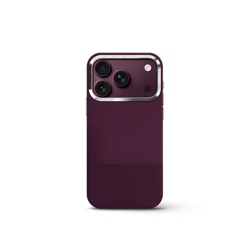 iPhone Case 17 & 18 - Vegan Leather - Burgundy