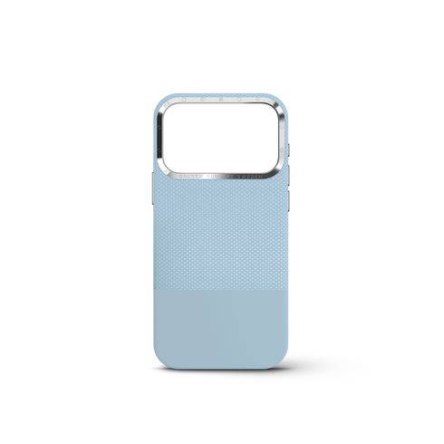 iPhone Case 17 & 18 - Vegan Leather - Light Blue