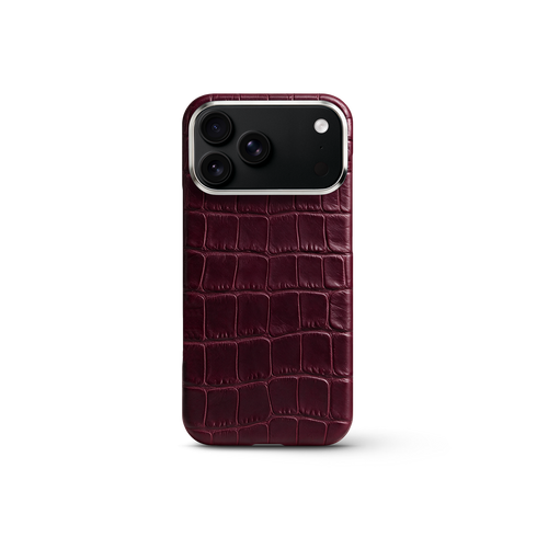 iPhone Case 17 & 18 - Alligator - Burgundy
