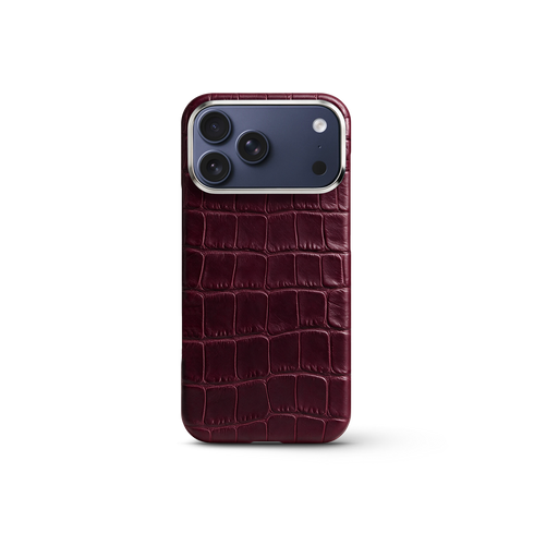 iPhone Case 17 & 18 - Alligator - Burgundy