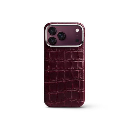 iPhone Case 17 & 18 - Alligator - Burgundy