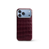 iPhone Case 17 & 18 - Alligator - Burgundy