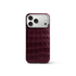 iPhone Case 17 & 18 - Alligator - Burgundy
