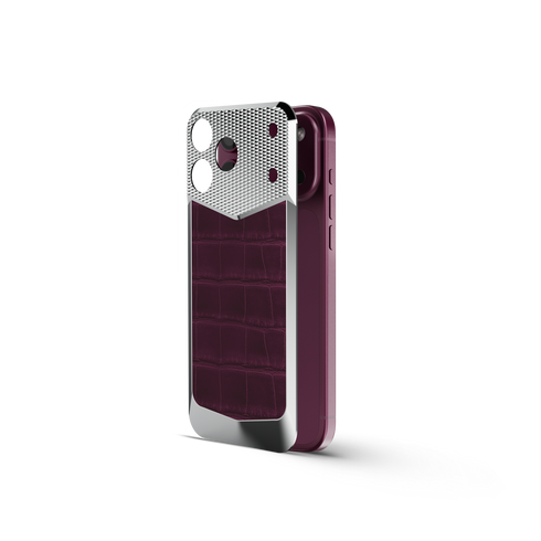 iPhone Case / EV18 - Magnetic Shield Alligator Edition - Burgundy