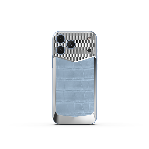 iPhone Case / EV18 - Magnetic Shield Alligator Edition - Light Blue