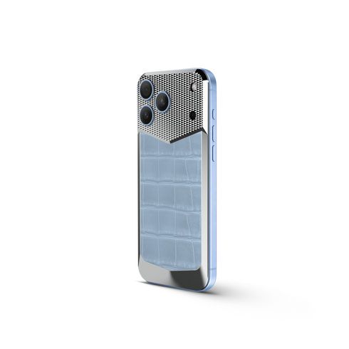 iPhone Case / EV18 - Magnetic Shield Alligator Edition - Light Blue