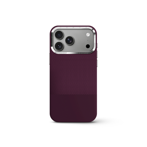 iPhone Case 17 & 18 - Vegan Leather - Burgundy