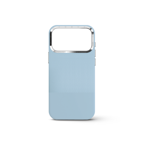 iPhone Case 17 & 18 - Vegan Leather - Light Blue