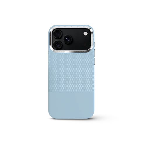 iPhone Case 17 & 18 - Vegan Leather - Light Blue