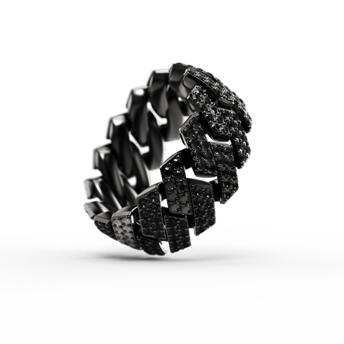 Ring - Cuban Iced - Black