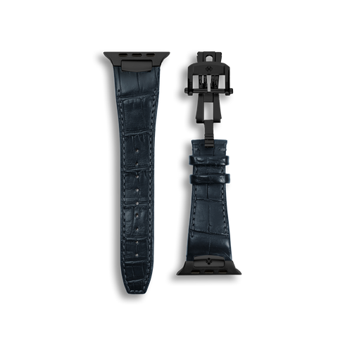 Apple Watch Strap / Alligator Leather - Navy