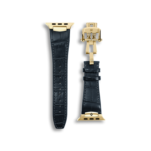 Apple Watch Strap / Alligator Leather - Navy