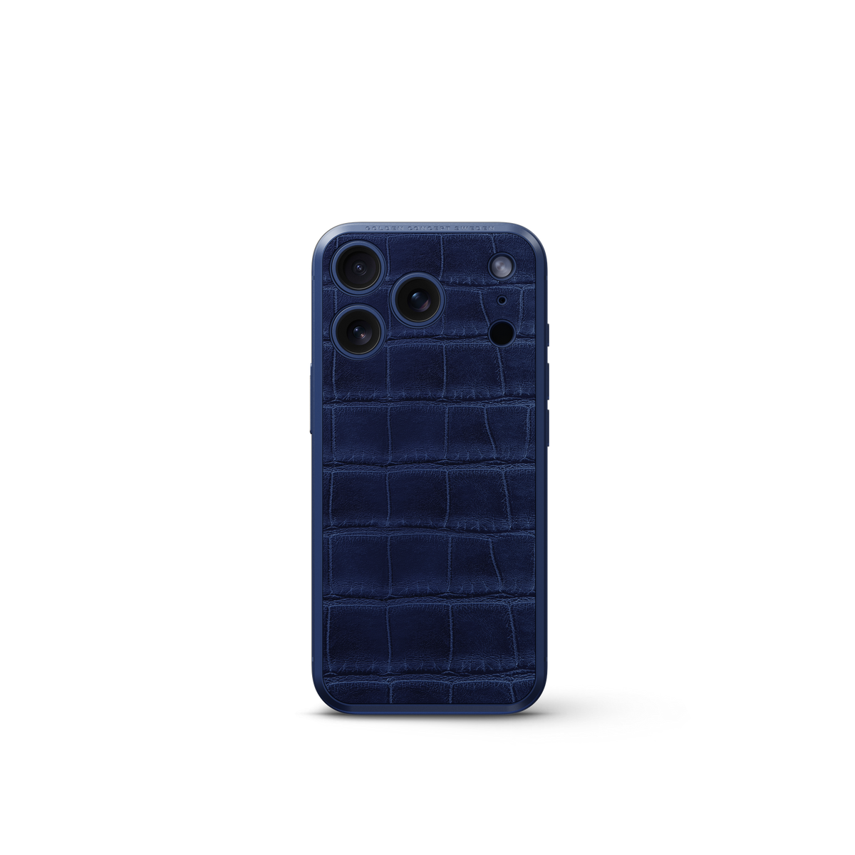 Full-Grain Leather Magnetic Shield Midnight Blue | GOLDEN CONCEPT ...